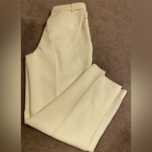 White House Black Market woman’s tapered pants with belt